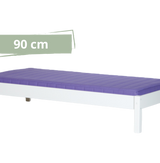 Briks uden lamelbund (90 cm) - 90*200cm - White - 1 - Legs color