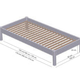Briks uden lamelbund (90 cm)