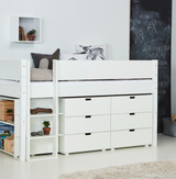 Arn mid-height bed with extra storage