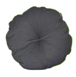 Rund pude - Denim & Green