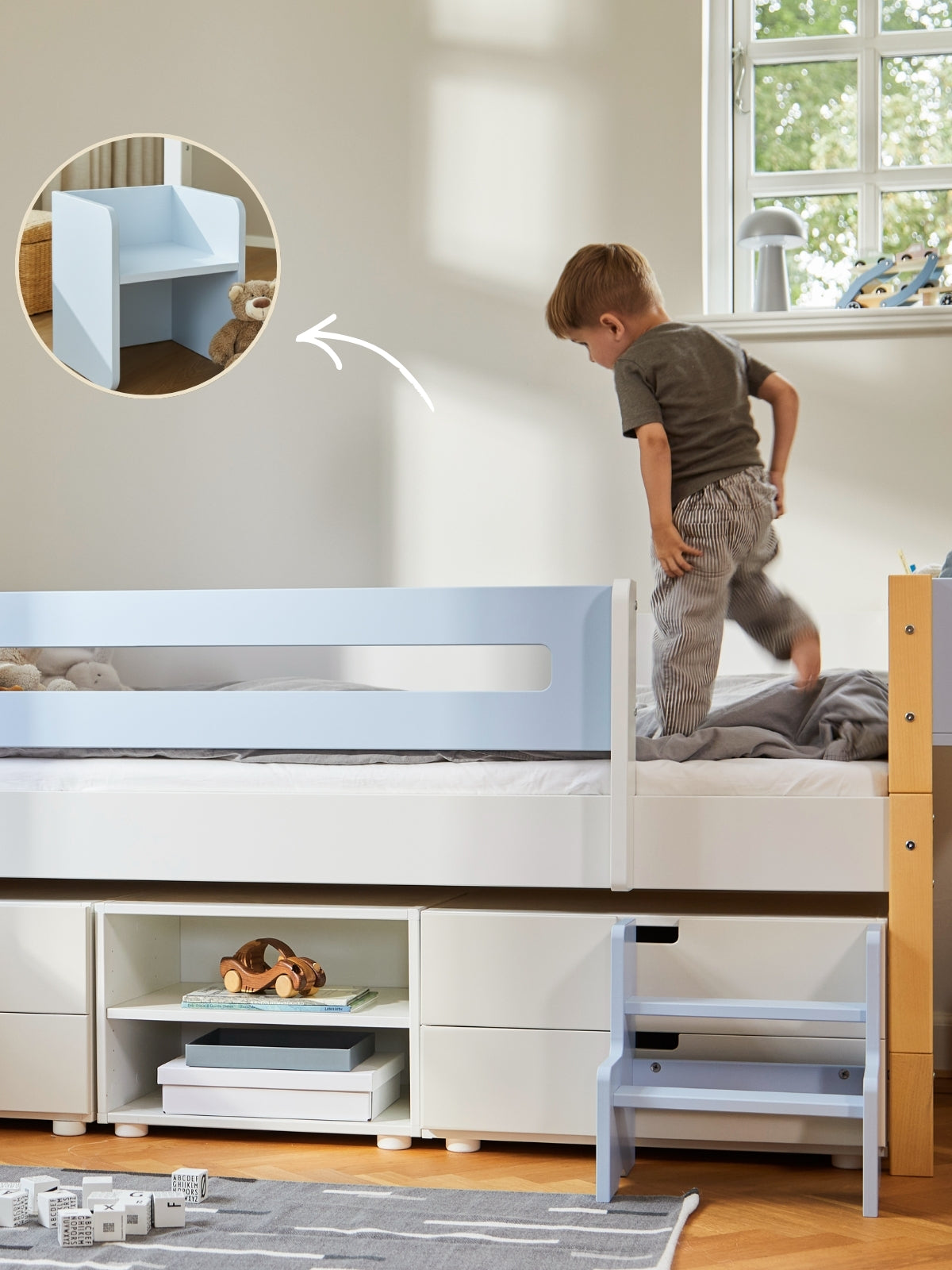 Smart storage for the children's room 💙