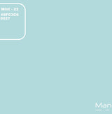 Farveprøve i Azur Mint med HEX og RAL koder