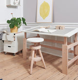 Ergonomisk børneskrivebord – justerbart skrivebord med vipbar bordplade