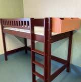 Mavue ASK mellemhøj seng med tremme sengehest (90x200)