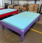 Purple briks med madras (90x160)