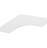 Buy the picture - Gefion high bed with sky blue desk top and shelves