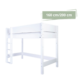 Ash high bed for children - Anthracite - 2 - 90*200cm