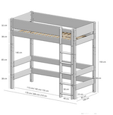 Medium-high bed for loft bed - Lyra