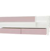 Huxie white children’s bed – with the option of a coloured safety rail