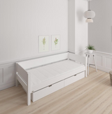 Sif children's bed with drawers - 90*200cm - Snow white - 11