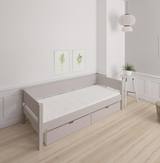 Sif children's bed with drawers - 90*200cm - Silver - 23