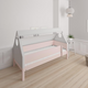 Fulla children's house bed with beech frame and cotton canopy - 90*160cm - Light rose - 24