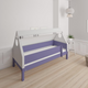 Fulla children's house bed with beech frame and cotton canopy - 90*160cm - Light purple - 26