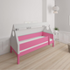 Fulla children's house bed with beech frame and cotton canopy - 90*200cm - Pink - 32