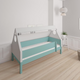 Fulla children's house bed with beech frame and cotton canopy - 90*200cm - Mint blue - 42