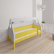 Fulla children's house bed with beech frame and cotton canopy - 90*160cm - Curry yellow - 43