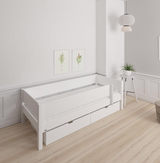 Mimer children's bed with sideboard and drawers - 90*200cm - Snow white - 11