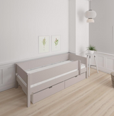 Mimer children's bed with sideboard and drawers - 90*160cm - Silver - 23