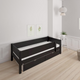 Mimer children's bed with sideboard and drawers - 90*160cm - Black - 39