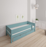Mimer children's bed with sideboard and drawers - 90*200cm - Petroleum - 40