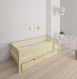 Mimer children's bed with sideboard and drawers - 90*200cm - Sunny yellow - 44