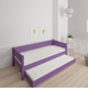 Liv udtræksseng - out bed - 90*200cm - Purple - 31