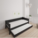 Liv udtræksseng - out bed - 90*200cm - Black - 39