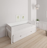 Luna udtræksseng med skuffer - out bed with drawers - 90*200cm - Snow white - 11