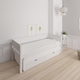 Luna udtræksseng med skuffer - out bed with drawers - 90*200cm - White - 1