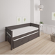 Luna pull-out bed with drawers - 90*200cm - Anthracite - 2
