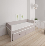 Luna udtræksseng med skuffer - out bed with drawers - 90*200cm - Silver - 23