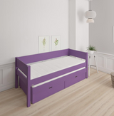 Luna pull-out bed with drawers - out bed with drawers - 90*200cm - Purple - 31
