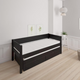Luna udtræksseng med skuffer - out bed with drawers - 90*200cm - Black - 39