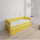 Luna pull-out bed with drawers - out bed with drawers - 90*200cm - Curry yellow - 43