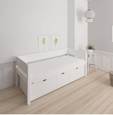 Nanna children's bed with high drawers - 90*160cm - Snow white - 11