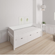 Nanna children's bed with high drawers - 90*160cm - Snow white - 11