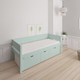 Nanna children's bed with high drawers - 90*200cm - Azur mint - 22