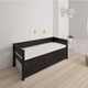 Nanna children's bed with high drawers - 90*200cm - Black - 39