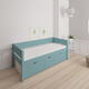 Nanna children's bed with high drawers - 90*160cm - Petroleum - 40