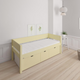 Nanna children's bed with high drawers - 90*160cm - Sunny yellow - 44