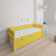 Nanna children's bed with high drawers - 90*160cm - Curry yellow - 43
