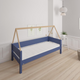Saga children's bed with beech bed frame - 90*160cm - Denim blue - 21