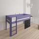 Dea halvhøj børneseng med tavle - height children's bed with chalkboard - 90*160cm - Light purple - 26