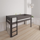 Sol halvhøj børneseng med boldtavle - height children's bed with ballboard - 90*160cm - Anthracite - 2