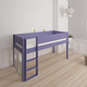 Sol halvhøj børneseng med boldtavle - height children's bed with ballboard - 90*160cm - Light purple - 26