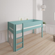 Sol halvhøj børneseng med boldtavle - height children's bed with ballboard - 90*160cm - Mint blue - 42