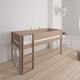 Sol halvhøj børneseng med boldtavle - height children's bed with ballboard - 90*160cm - Cafélatte - 55
