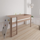 Borr half-height children's bed with climbing wall - height bed with climbing wall - 90*200cm - Cafélatte - 55