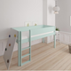 Borr half-height children's bed with climbing wall - height bed with climbing wall - 90*160cm - Azur mint - 22
