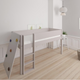 Borr half-height children's bed with climbing wall - height bed with climbing wall - 90*200cm - Silver - 23